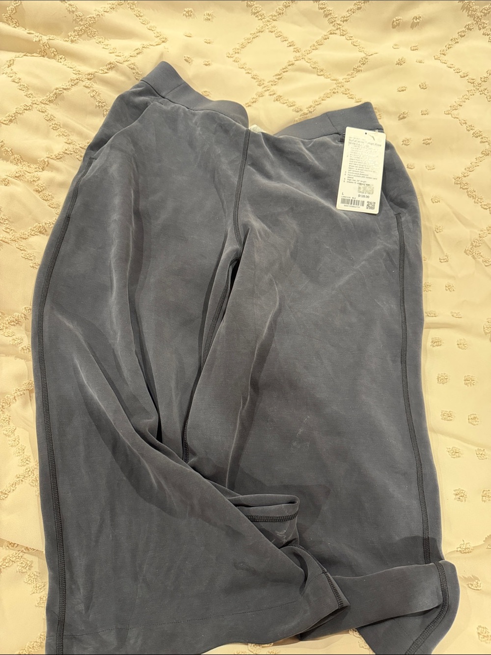 lululemon athletica Softstreme High-Rise Wide-Leg Crop in Navy